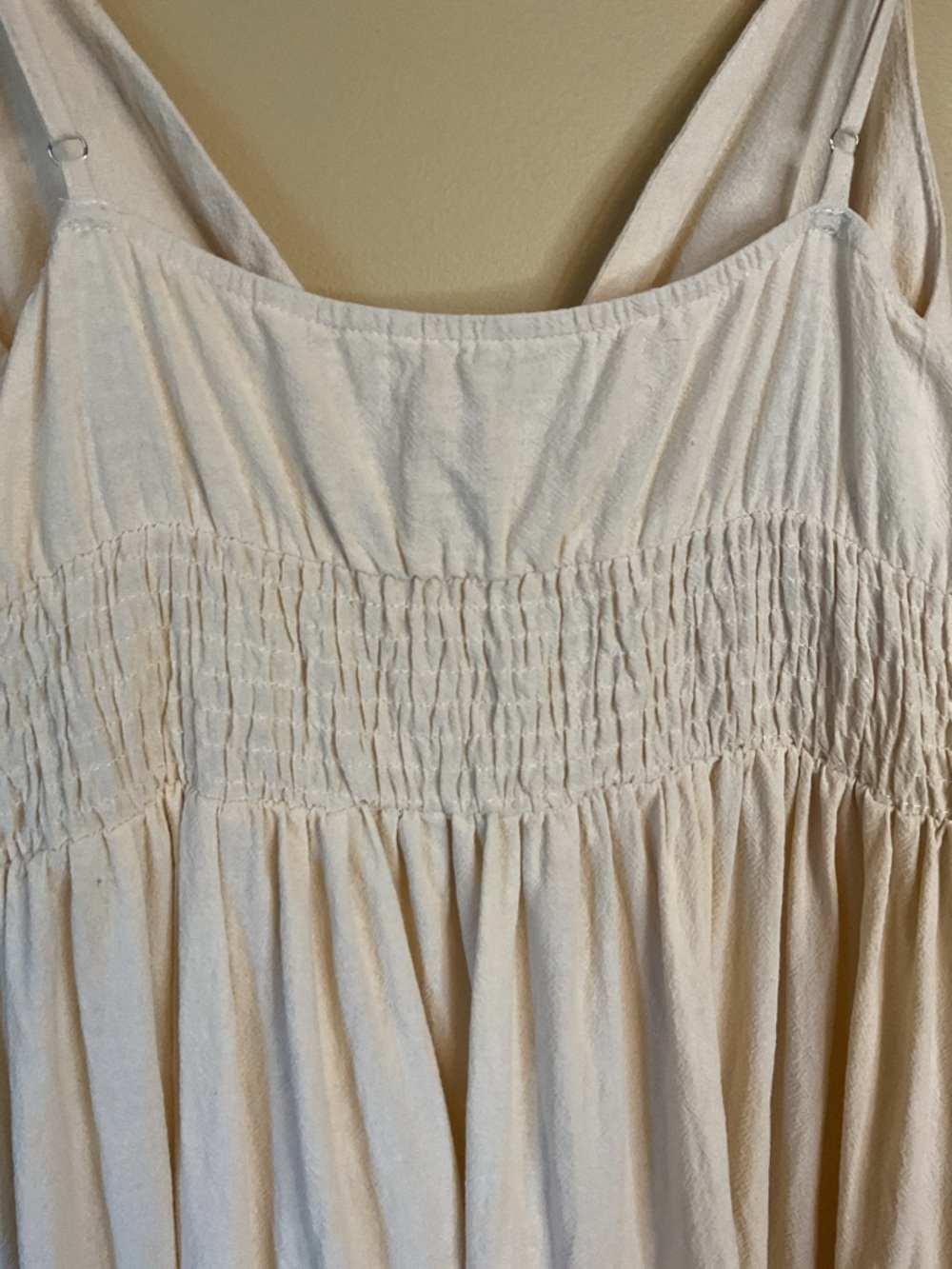 ROMWE Boho Cotton Gold Embroidered Sundress Size L - Picture 6 of 7